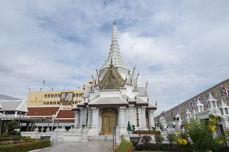 the Bangkok City Pillar Shrine in Banglamphu in the city of Bangkok in Thailand in Southeastasia.  Thailand, Bangkok, November, 2018のeditorial素材