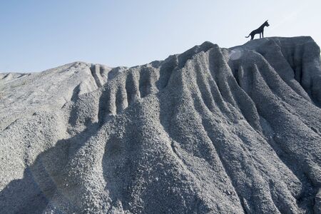 the snow mountain at the Grand Canyon Chonburi at the Khiri Nakhon Stone Mine near the city of Chonburi in the Provinz Chonburi in Thailand.  ThaBan Suan Canyoniland, Bangsaen, November, 2018のeditorial素材
