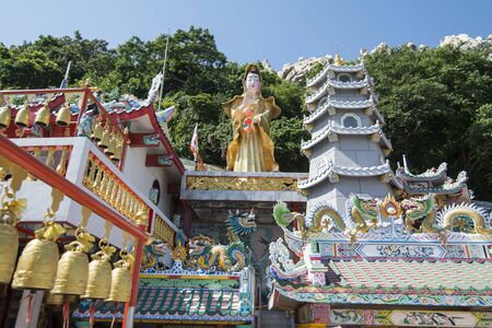 a Buddhism Temple at Sean Suk near the Town of Bangsaen in the Provinz Chonburi in Thailand.  Thailand, Bangsaen, November, 2018のeditorial素材