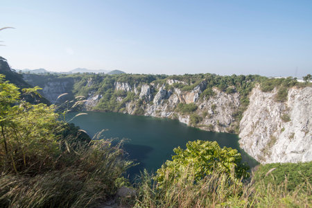 Grand Canyon Chonburi at the Kiri Nakhon Stone Mine near the city of Chonburi in the Provinz...