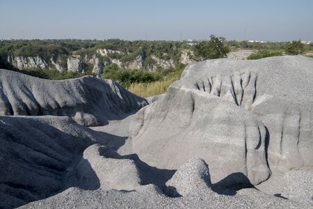 the snow mountain at the Grand Canyon Chonburi at the Khiri Nakhon Stone Mine near the city of Chonburi in the Provinz Chonburi in Thailand.  ThaBan Suan Canyoniland, Bangsaen, November, 2018のeditorial素材