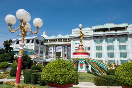 the Sukhawadee Palace near the city of Pattaya in the Provinz Chonburi in Thailand.  Thailand, Pattaya, November, 2018のeditorial素材