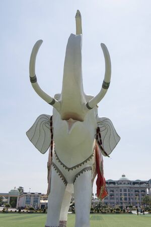 elephant statue in the Park of the Sukhawadee Palace near the city of Pattaya in the Provinz Chonburi in Thailand.  Thailand, Pattaya, November, 2018のeditorial素材