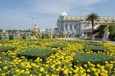 the Sukhawadee Palace near the city of Pattaya in the Provinz Chonburi in Thailand.  Thailand, Pattaya, November, 2018のeditorial素材