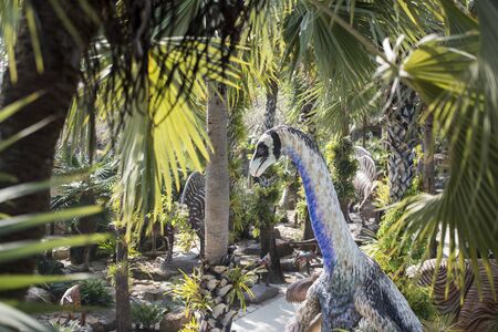 the Dinosaur Park near the city of Pattaya in the Provinz Chonburi in Thailand.  Thailand, Pattaya, November, 2018のeditorial素材