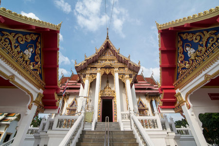 the Wat Phra Yai on the Buddha Hill in the city of Pattaya in the Provinz Chonburi in Thailand.  Thailand, Pattaya, November, 2018のeditorial素材