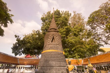 the Wat Phra Yai on the Buddha Hill in the city of Pattaya in the Provinz Chonburi in Thailand.  Thailand, Pattaya, November, 2018のeditorial素材