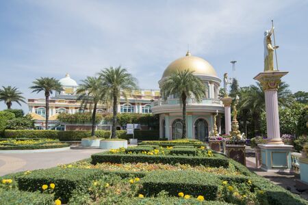 the Sukhawadee Palace near the city of Pattaya in the Provinz Chonburi in Thailand.  Thailand, Pattaya, November, 2018のeditorial素材