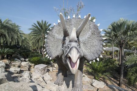 the Dinosaur Park near the city of Pattaya in the Provinz Chonburi in Thailand.  Thailand, Pattaya, November, 2018のeditorial素材