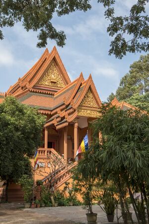 the Wat Bo Temple in the city of Siem Reap in northwest of Cambodia.   Siem Reap, Cambodia, November 2018のeditorial素材