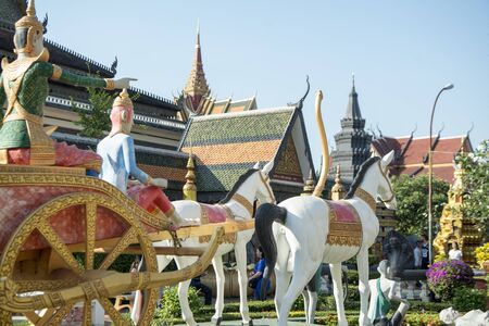 the Wat Prohm Roth Temple in the city of Siem Reap in northwest of Cambodia.   Siem Reap, Cambodia, November 2018のeditorial素材
