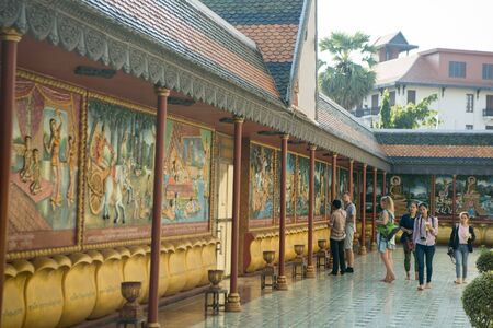 the Wat Prohm Roth Temple in the city of Siem Reap in northwest of Cambodia.   Siem Reap, Cambodia, November 2018のeditorial素材
