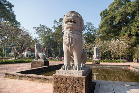 Royal Gardens in the city of Siem Reap in northwest of Cambodia.   Siem Reap, Cambodia, November 2018のeditorial素材