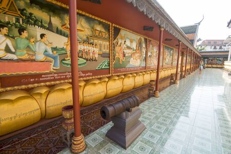 the Wat Prohm Roth Temple in the city of Siem Reap in northwest of Cambodia.   Siem Reap, Cambodia, November 2018のeditorial素材