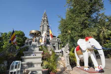 the Wat Kesararam Temple in the city of Siem Reap in northwest of Cambodia.   Siem Reap, Cambodia, November 2018のeditorial素材