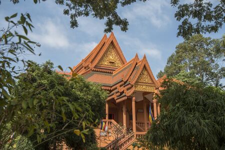 the Wat Bo Temple in the city of Siem Reap in northwest of Cambodia.   Siem Reap, Cambodia, November 2018のeditorial素材