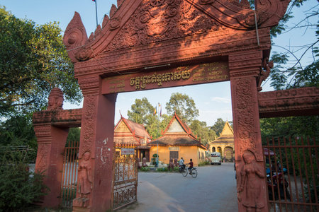 the Wat An kau sey Temple in the city of Siem Reap in northwest of Cambodia.   Siem Reap, Cambodia,...