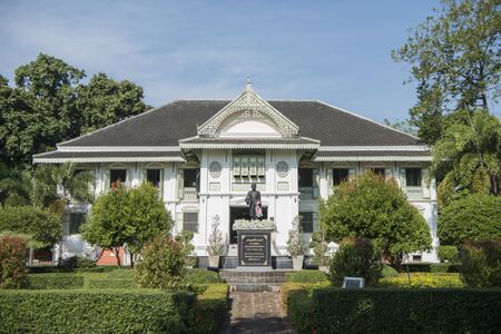 the Villa and former residence of Khum Chao Luang in the old Town the city centre of Phrae in the north of Thailand.  Thailand, Phrae November, 2018.のeditorial素材