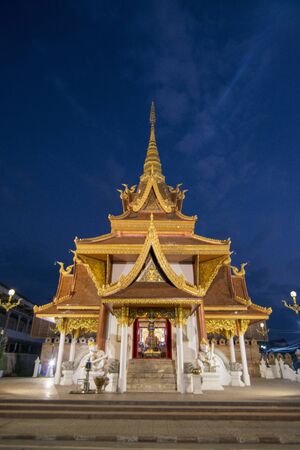 the city Pillar Shrine in the old Town the city centre of Phrae in the north of Thailand.  Thailand, Phrae November, 2018.のeditorial素材