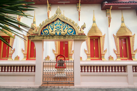 The wat Bot muang in old town of the city of  Chanthaburi in the north of Thailand.  Thailand,...