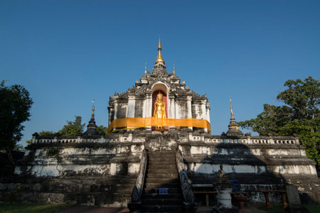 The Wat Phra Yuen Temple in the city of Lamphun in the province Lamphun in north Thailand.  ...