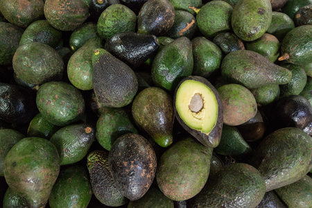 avocado at the food market in the town of Mae Sai on the Border to Myanmar in the Chiang Rai...