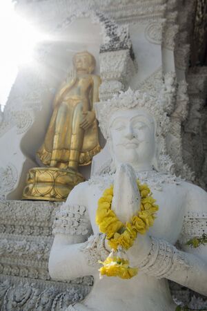 The Wat San Pa Yang Luang in the city of Lamphun in the province Lamphun in north Thailand.   Thailand, Lamphun, November, 2019のeditorial素材