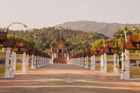 The Royal Park of Rajaphruek near the city of Chiang Mai innorth Thailand.   Thailand, Chiang Mai, November, 2019のeditorial素材
