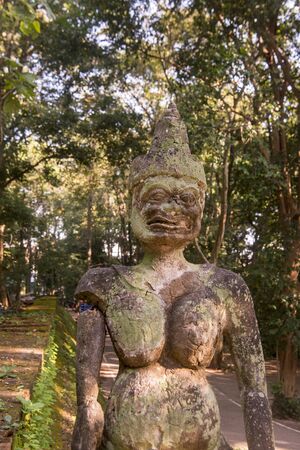 The Wat Umong in the city of Chiang Mai at north Thailand.   Thailand, Chiang Mai, November, 2019のeditorial素材