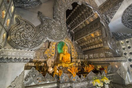 The Silver Temple or Wat Sri Suphan in the city of Chiang Mai at north Thailand.   Thailand, Chiang Mai, November, 2019のeditorial素材