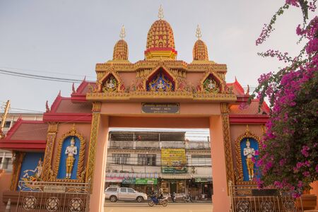 the Wat Bang in the town of Kamphaeng Phet in the Kamphaeng Phet Province in North Thailand.   Thailand, Kamphaeng Phet, November, 2019のeditorial素材