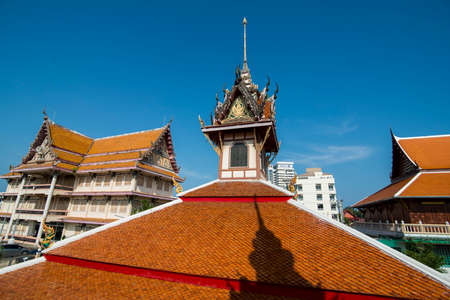 the wat Hua Hin in the Town of Hua Hin in the Province of Prachuap Khiri Khan in Thailand.   Thailand, Hua Hin, November, 2019のeditorial素材