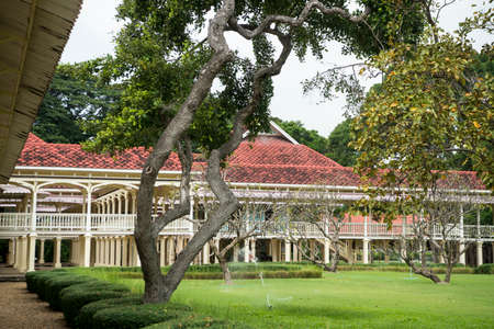 the Royal Summer Palace of Marukhathaiyawan of King Rama 5 north the Town of Hua Hin in Thailand.   Thailand, Hua Hin, November, 2019のeditorial素材