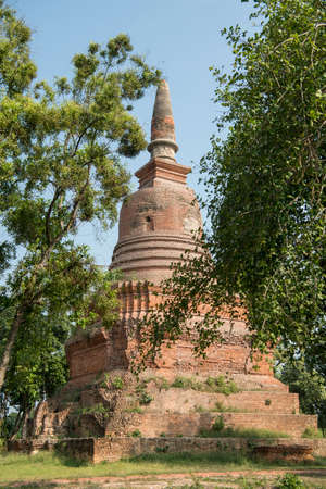 the Wat Ton Chan at the Historical Park in Sukhothai in the Provinz Sukhothai in Thailand.   Thailand, Sukhothai, November, 2019のeditorial素材