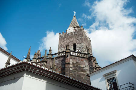 the Se Cathedral in the city centre of Funchal on the Island Madeira of Portugal.   Portugal, Madeira, April 2018のeditorial素材
