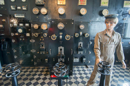 the museu de electricidade in the city of Funchal on the Island Madeira of Portugal.   Portugal, Madeira, April 2018のeditorial素材