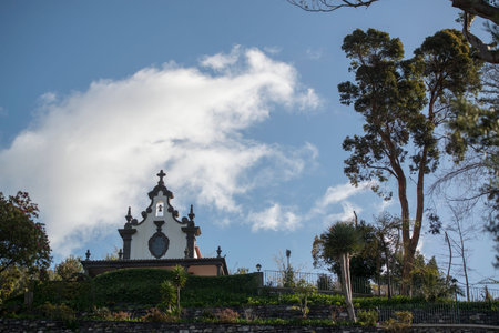 the chapel of Babosas in Monte north of the city centre of Funchal on the Island Madeira of...