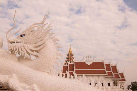 the Wat Huay Pla Kang in the city of Chiang Rai in North Thailand.  Thailand, Chiang Rai, November, 2019のeditorial素材