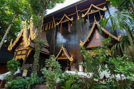 the Museum of at the wat phra kaew in the city of Chiang Rai in North Thailand.   Thailand, Chiang Rai, November, 2019のeditorial素材
