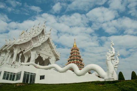 the Wat Huay Pla Kang in the city of Chiang Rai in North Thailand.  Thailand, Chiang Rai, November, 2019のeditorial素材