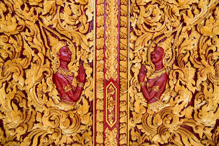 The Wat Sob Ruak in the town of Sop Ruak in the golden triangle in the north of the city Chiang Rai in North Thailand.   Thailand, Chiang Sean, November, 2019のeditorial素材