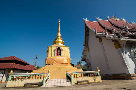 The Wat Sob Ruak in the town of Sop Ruak in the golden triangle in the north of the city Chiang Rai in North Thailand.   Thailand, Chiang Sean, November, 2019のeditorial素材