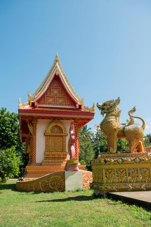 the Wat Klang Suan Dok Mai in the town of Tak in the Province of Tak in Thailand.   Thailand, Tak,...
