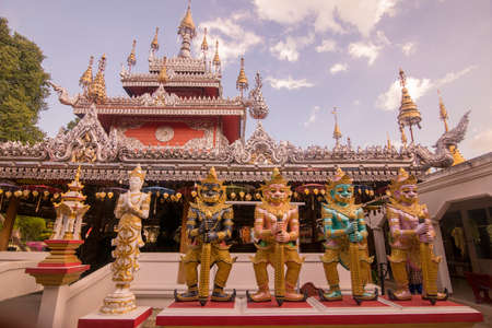 the Thai Unity Temple near the town of Mae Sot in the Province of Tak in Tahiland.   Thailand, Mae Sot, November, 2019のeditorial素材