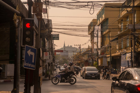 The Phra Nakhon Khiri Hill in the city of Phetchaburi or Phetburi in the province of Phetchaburi in...