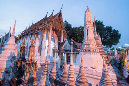 the Wat Phra Than Thantharath Temple in the city of Phetchaburi or Phetburi in the province of Phetchaburi in Thailand.   Thailand, Phetburi, November, 2019のeditorial素材
