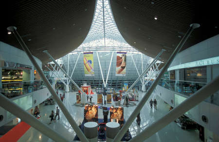 the airport Halls of Kuala Lumpur in Malaysia.  Malaysia, Kuala Lumpur, January, 2003のeditorial素材