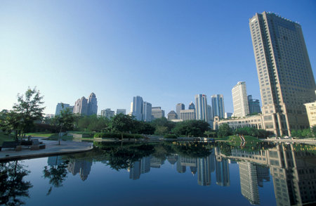 the architecture and skyline near the Petronas Twin Towers in the city of Kuala Lumpur in Malaysia. ...