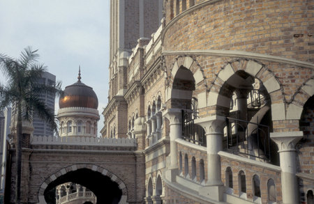 the Sultan Abdul Samad Building and Palace in the city of Kuala Lumpur in Malaysia.  Malaysia, Kuala...