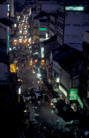 the Marketstreet with shops in the Old Town and China Town in the city of Kuala Lumpur in Malaysia.  Malaysia, Kuala Lumpur, January, 2003のeditorial素材